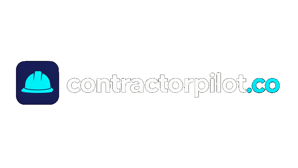 Contractorpilot.co wordmark with hard hat icon